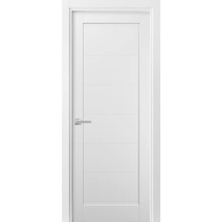Sartodoors French Interior Door, 36" x 84", White QUADRO4115ID-WS-3684